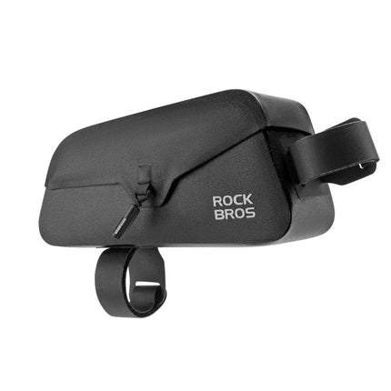 Rockbros 30120122002 Vandeniui atsparus dviračio rėmo krepšys su magnetiniu užsegimu 0.9L - Juodas