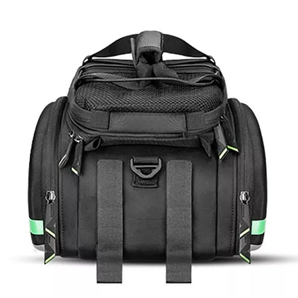 Rockbros A6-03BK dviratininko tašė ant bagažinės, 35 l, su išlankstomomis kišenėmis - juoda