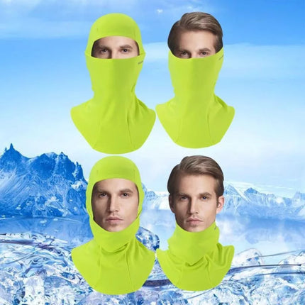 Rockbros apšiltinta balaklava LF7345G fluorescentinė žalia