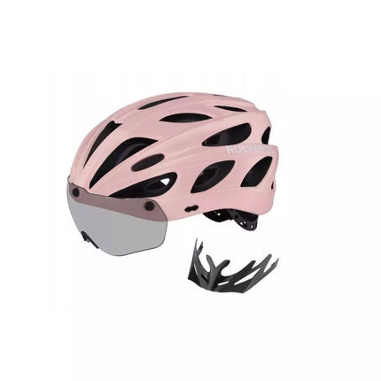 Rockbros dviračio šalmas TT-16-F rožinis (58–65 cm)