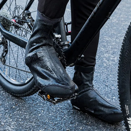 Rockbros LF1081 vėjui ir drėgmei atsparūs batų užvalkalai 42-46 cm – juodi