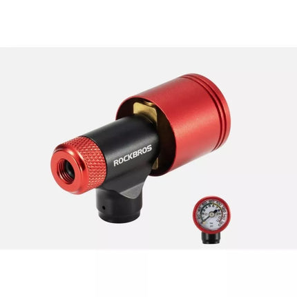Rockbros mini CO2 siurblys su manometru 160 PSI