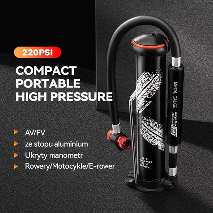Rockbros Mini Sulankstomas Dviračio Siurblys 220PSI