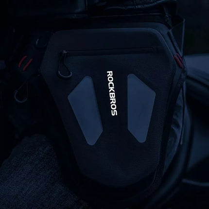 Rockbros Motociklo krepšys kojai, šlauniai, juosmeniui, petnešai – juodas