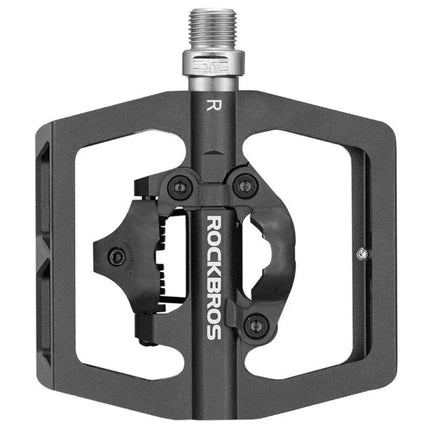 Rockbros PD15-BK aliuminio lydinio dviračio pedalų komplektas - juodas