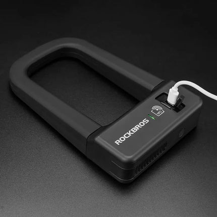 Rockbros RBNS1 išmanioji dviračio spyna su NFC skaitytuvu – juoda
