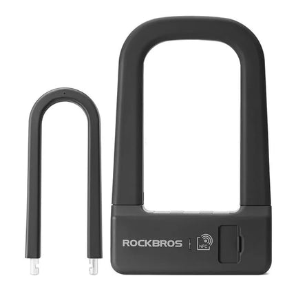 Rockbros RBNS1 išmanioji dviračio spyna su NFC skaitytuvu – juoda