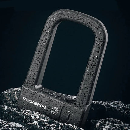 Rockbros RBNS1 išmanioji dviračio spyna su NFC skaitytuvu – juoda