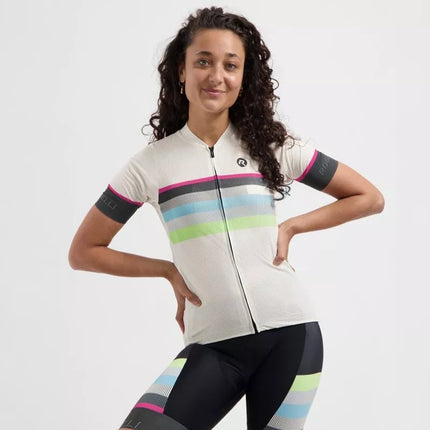 Rogelli IMPRESS II moteriški smėlio spalvos marškinėliai 2XL