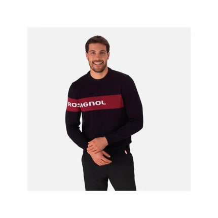 ROSSIGNOL Band Knit tamsiai mėlynas megztinis
