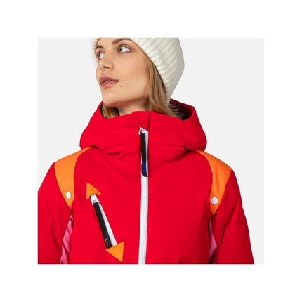 Rossignol W Pilot Down Jkt Striukė Raudona