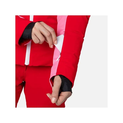 Rossignol W Pilot Down Jkt Striukė Raudona
