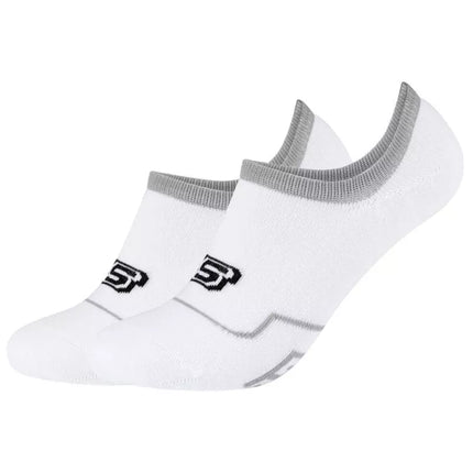 Skechers 2 poros su paminkštinimu sportinės kojinės SK44011-1000 Baltos 43-46