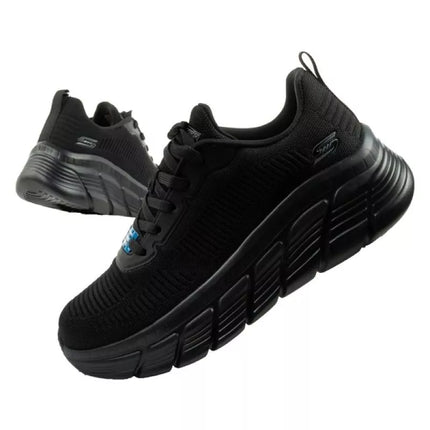 Skechers Bobs B Flex moteriški juodi madingi sportbačiai