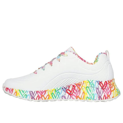 Skechers moteriški laisvalaikio bateliai UNA LITE EXUBERANT HEARTS 177976 WMLT