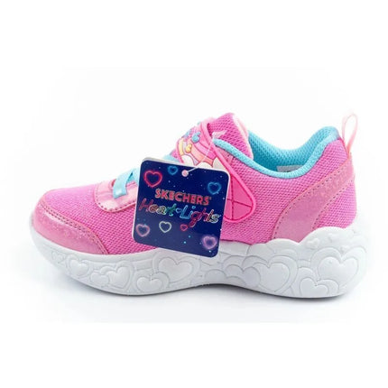 „Skechers S Lights“ LED sportiniai bateliai mergaitėms su lipdukais