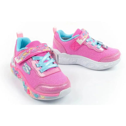 „Skechers S Lights“ LED sportiniai bateliai mergaitėms su lipdukais