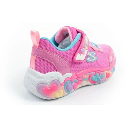 „Skechers S Lights“ LED sportiniai bateliai mergaitėms su lipdukais