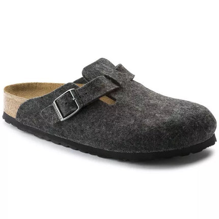Šlepetės Birkenstock Boston FE Anthrazit 160373