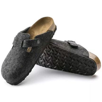 Šlepetės Birkenstock Boston FE Anthrazit 160373