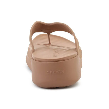 Šlepetės per pirštą CROCS GATAWAY PLATFORM FLIP, pieninio šokolado spalva, 209410-2JJ