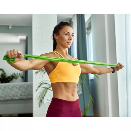 SMJ Sport fitnesas lengvo pasipriešinimo juosta 0.35 mm EX035
