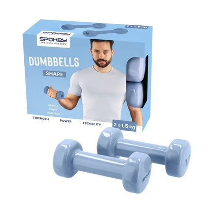 Spokey Shape viniliniai hanteliai 2x1,5 kg 941964