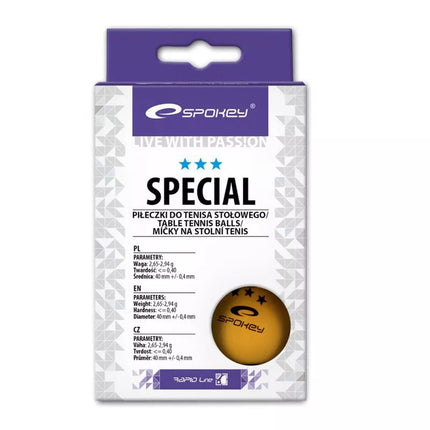 Spokey Special stalo teniso kamuoliukai 6 vnt. 81877