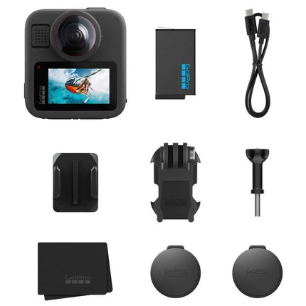 Sporto kamera GoPro MAX2, 29,5 MP, 8K Ultra HD, 25,4/2,3 mm (1/2,3"), „Wi-Fi“, 195 g