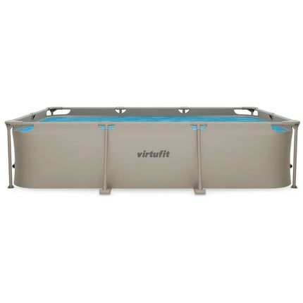 Stačiakampis baseinas VIRTUFIT 300 x 210 cm su filtro siurbliu, smėlio spalvos