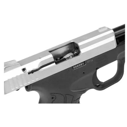 STALKER M906 BAS garsinis ir signalinis pistoletas, kalibras .22 Long Blank (6 mm), blizgus chromas