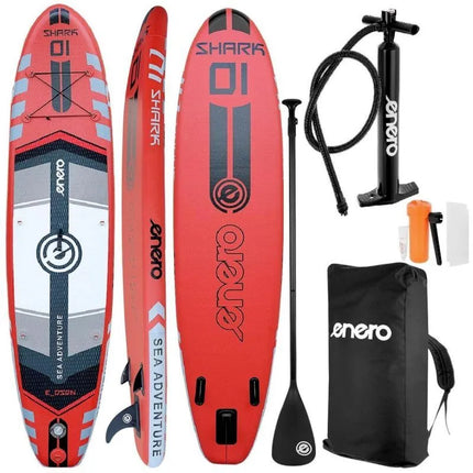 SUP irklentė ENERO, pripučiama, iki 150 kg, 320x81x15 cm, modelis SHARK