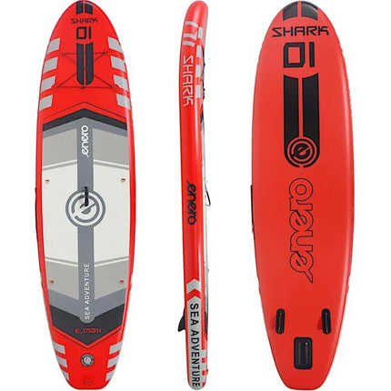 SUP irklentė ENERO, pripučiama, iki 150 kg, 320x81x15 cm, modelis SHARK