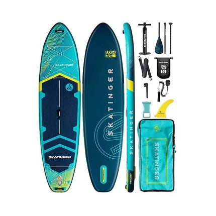 SUP irklentė SKATINGER Prana šviesiai mėlyna 350x89x15 joga