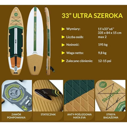 SUP SKATINGER Peninsula Trojan Horse 335x84x15 irklentė