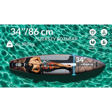 SUP SKATINGER Waverider 380x86x16 turistinė irklentė