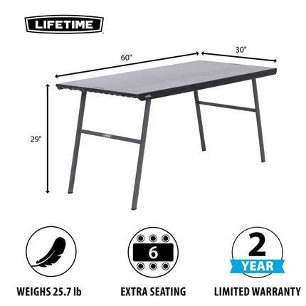 Surenkamas stalas Lifetime 152 cm 80957