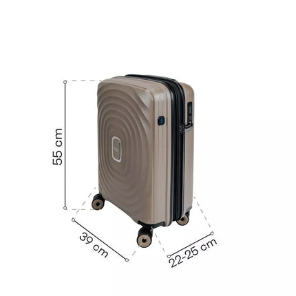 SwissBags Echo Kabinos lagaminas 55 cm 17782 Šampano