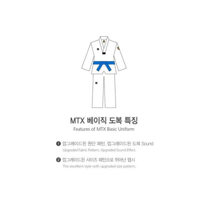 Taekwondo apranga (dobok) MTX 2 – su World Taekwondo (WT) sertifikatu | MOOTO