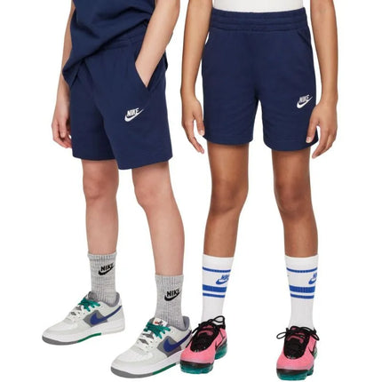 Tamsiai mėlyni vaikiški šortai „Nike Sportswear Club“ FZ5512 410