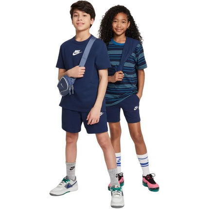 Tamsiai mėlyni vaikiški šortai „Nike Sportswear Club“ FZ5512 410