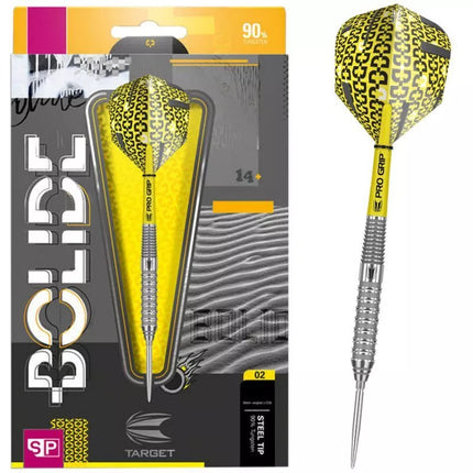 Target Bolide 02 smiginio strėlytės 90% 23g plieninės, geltonos 190055