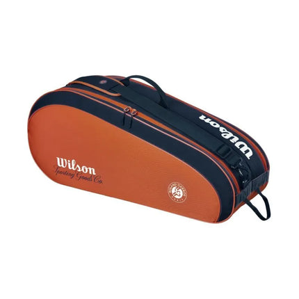 Teniso krepšys Wilson Roland Garros 2026 Team 6PK, oranžinės ir tamsiai mėlynos spalvos WR8053301001