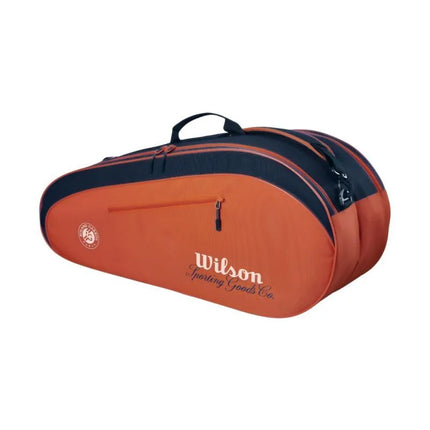 Teniso krepšys Wilson Roland Garros 2026 Team 6PK, oranžinės ir tamsiai mėlynos spalvos WR8053301001