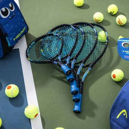 Teniso raketė Head Novak 23 cv3 3/4 su užvalkalu, juoda ir mėlyna, 235014 SC06