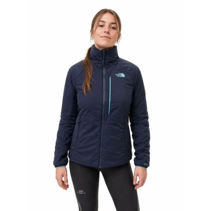 The North Face moteriška vėjui nepralaidi striukė žygiams, šviesiai mėlyna