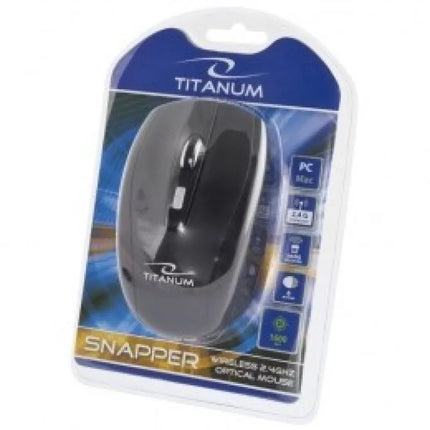 TITANUM Snapper 6D TM105K pelė (optinė; 1600 DPI; juoda)