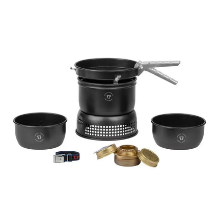 Trangia Stove 37-5 UL/BL spiritinė viryklė, kelionių rinkinys, juoda