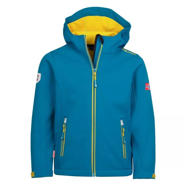 Trollkids vaikiška „Trollfjord Jacket Jr 161-197“ striukė, softshell