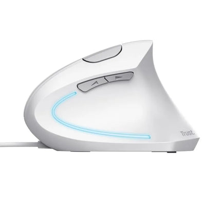 TRUST Verto ERGO vertikali ergonomiška balta pelė